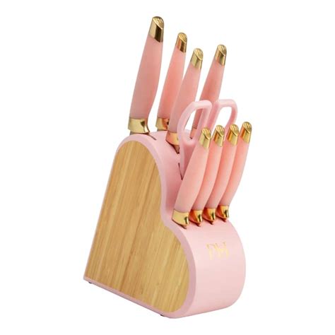 Paris Hilton 10 Piece Heart Shaped Knife Block Set Walmart Reviews