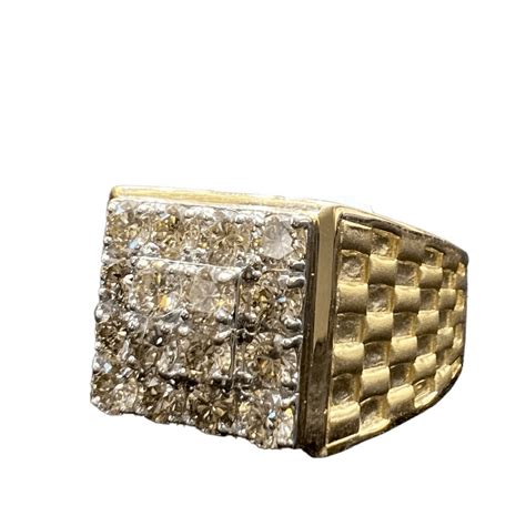 Real Diamond Jewellery Gold Diamond Ring for Men | SEHGAL GOLD ...