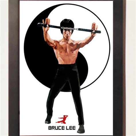 Quadro Moldura Bruce Lee Cinema Elo Produtos Especiais