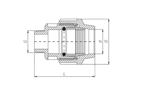 PE PN16 ZŁĄCZKA GZ 50mm x 2 PE 1003 50 2 GZ Sklep Outstore pl