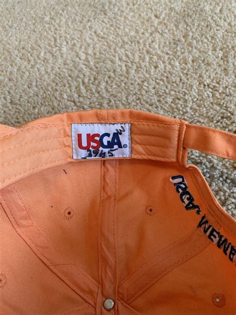 2015 Us Open Golf Chambers Bay Adjustable Hat Orange Gem