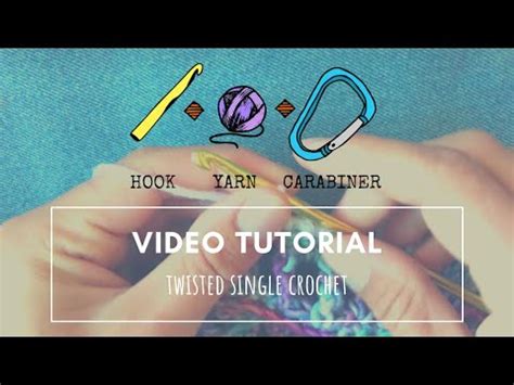 How To Crochet The Twisted Single Crochet Stitch YouTube