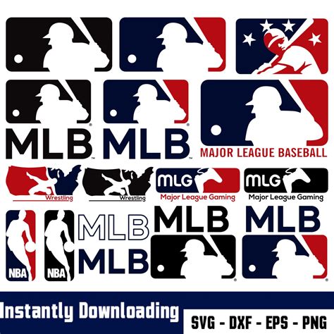 MLB Baseball logo SVG Cut Files - vector svg format