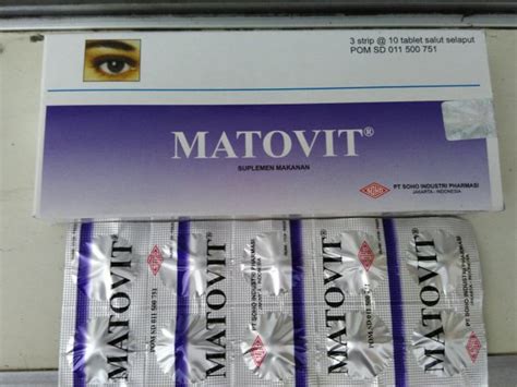 Matovit Isi Tablet Vitamin Nutrisi Untuk Kesrhatan Mata Di Lapak