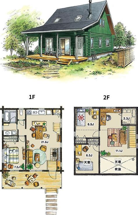 Two Floor Plans For A Small Cabin