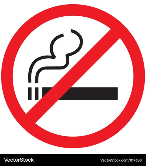 smoking sign royalty  vector image vectorstock
