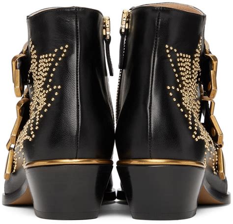 Chloé Black Susanna Ankle Boots Chloe