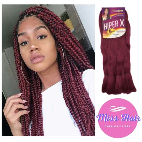 Cabelo Super Jumb O Jumbo Hiper X Gramas Cor Marsala Claro Bug