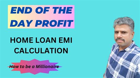 Home Loan Emi Calculation Excel Tamil YouTube