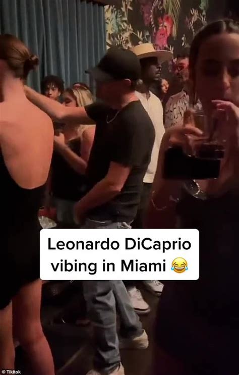 Leonardo Dicaprio Shows Off His Dance Moves At A Lounge On Trip To