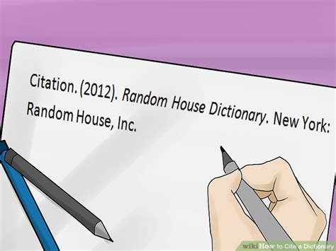 7 Ways To Cite A Dictionary Wikihow