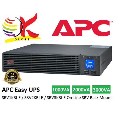 Apc Easy Ups On Line Srv1kri E 1000va Srv2kri E 2000va Srv3kri E 3000va Srv3krilrk 3000va