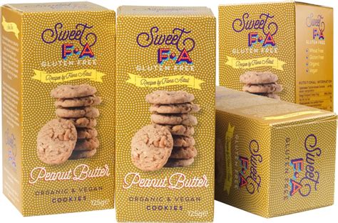 Hibvest Sweet Fa Vegan And Gluten Free Cookies 4 X 125g Peanut Butter