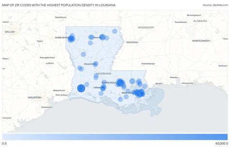 Highest Population Density In Louisiana By Zip Code Zip Atlas