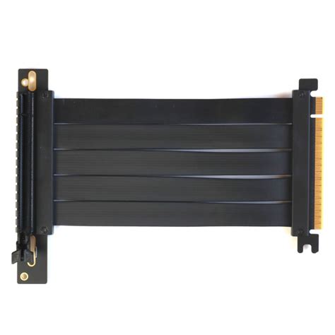 Райзер PCI-e 4.0 x16 x16 на шлейфе гибкий черный купить в Москве