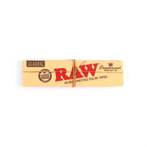 Raw Classic Connoisseur King Size Slim Tips Highsostore