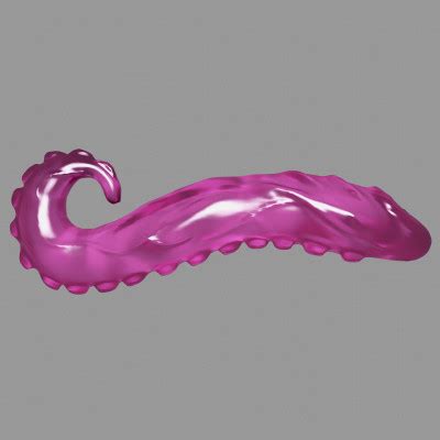 Glass Tentacle Dildo D Model By TriDsign