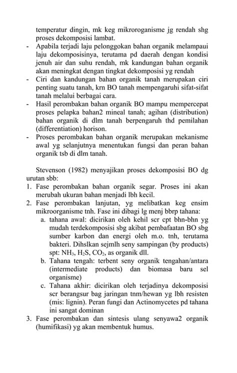 Bahan Organik Tanah PDF