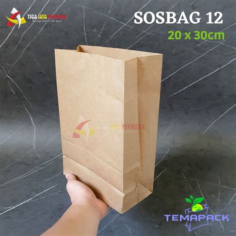 Jual Paper Bag Sos Bag Brown Kraft Kantong Kertas X Cm Isi