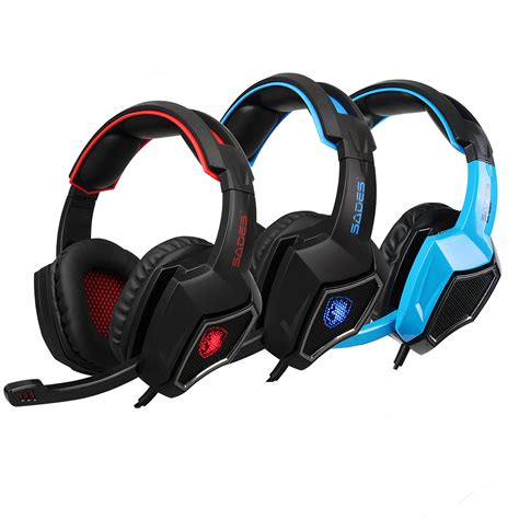 Sades Gaming Headset Stereo Headphone Mm Wired W Mic For Ps Xbox Pc