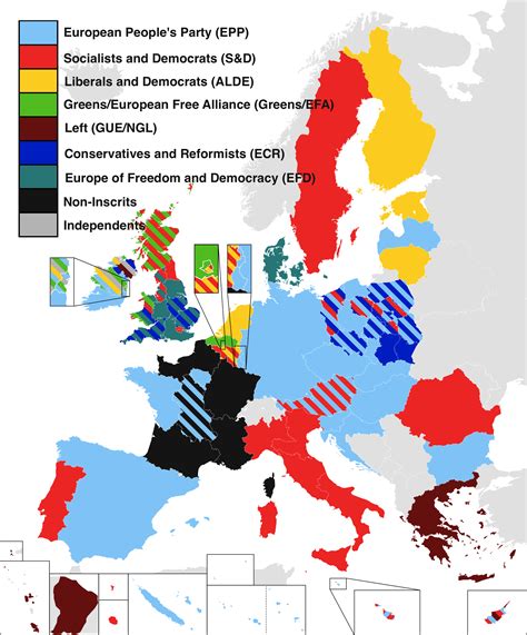 European Parliament Election Results 2014 Largest Group In Each