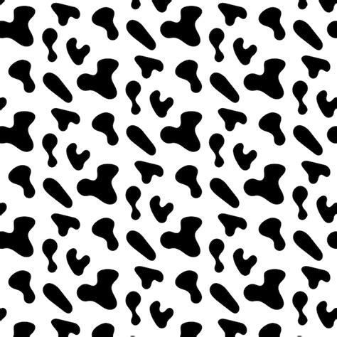 Premium Vector | Vector cow hide seamless pattern holstein cattle ...