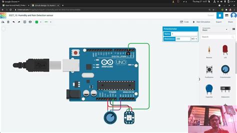 13 Humidity Sensor Implementation In Tinkercad Youtube