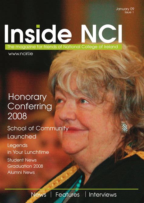 Inside NCI (Issue 1 - Jan 09) by National College of Ireland NCI - Issuu