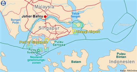 RAOnline EDU Geografie Karten Asien Singapur Singapore