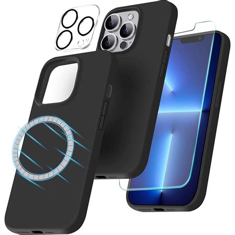 Комплект калъфи за iPhone 14 Pro тип MagSafe и Screen Film and Camera ...