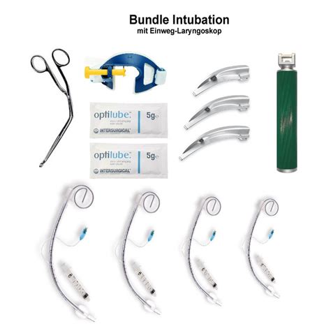 Radecker Notfallmedizin Bundle INTUBATION Mit Einweg Laryngoskop