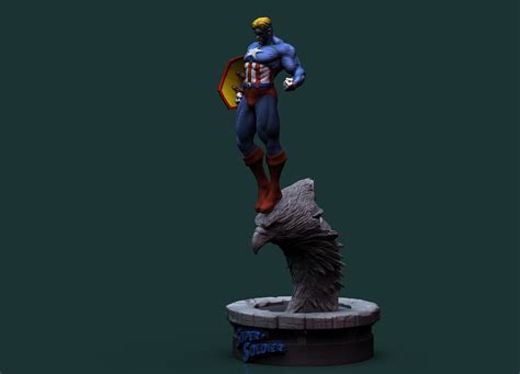 3d File Super Soldier Amalgam Comics Stl 3d Printing By Cg Pyro