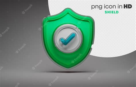 Premium Psd 3d Icon With Transparent Background Shield