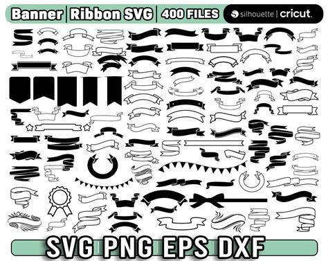 Banner Svg Ribbon Svg Bundle Ribbon Banner Svg Cut Files Banners Svg