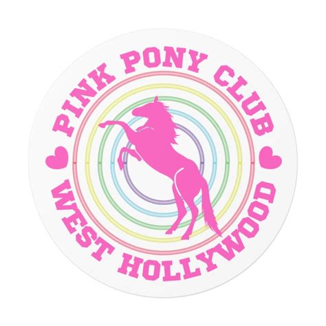 Pink Pony Club By Chappell Roan Runder Vinyl Sticker Etsy