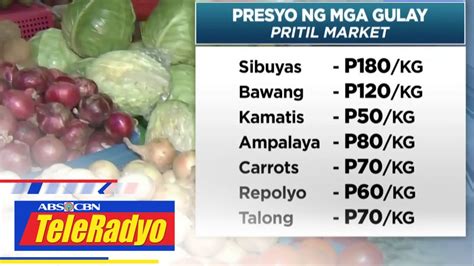 Halos P20 Ang Itinaas Ng Presyo Ng Ilang Gulay Sa Maynila KABAYAN 2