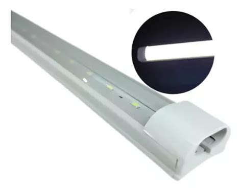 Regleta Tubo Led Con Base Integrada Blanca 18w Paquete De 10