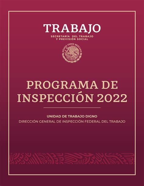 Programa De Inspecci N Programa De Inspecci N Unidad De