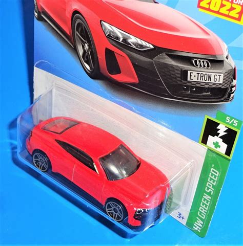 Hot Wheels New For 2022 Green Speed Series 176 Audi RS E Tron GT Red W PR5s Contemporary