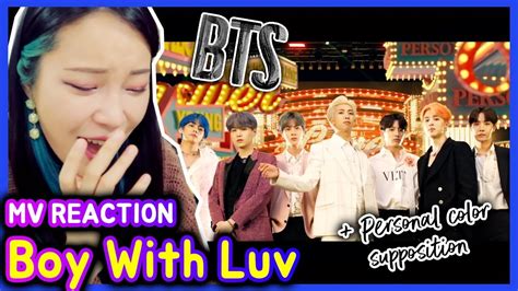 Bts Boy With Luv Feat Halsey Mv Reaction Korea