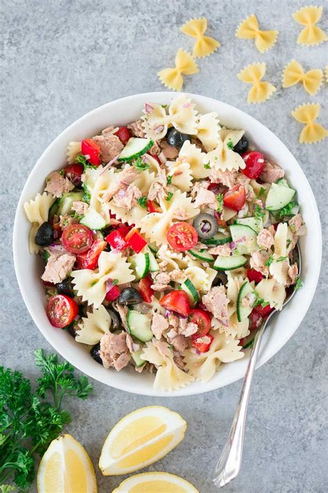 Tuna Pasta Salad Ready In Min Delicious Meets Healthy