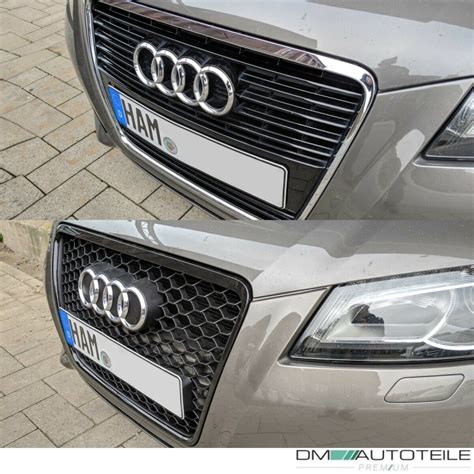 Grilles Meshes Vents Badgeless Front Grille Grill Honeycomb Black