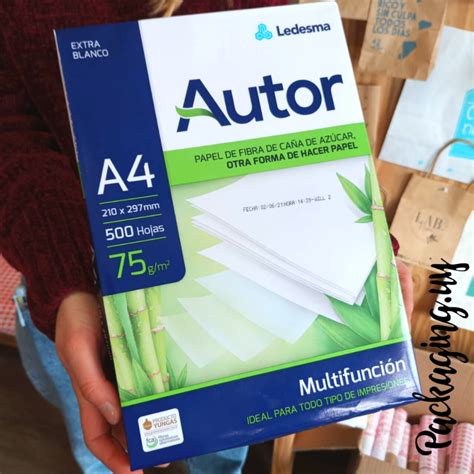 Resma A4 Autor 500 Hojas 75 grs Multifunción Packaging uy