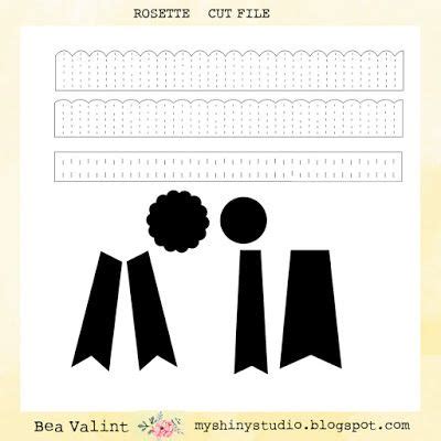 Bea Valint Rosette Cut File Silhouette Cutting Files Rosettes