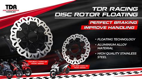 TDR High Performance Disc Rotor Floating For Beat Vario 125 New