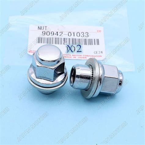 9094201033 Pair New Genuine OEM Toyota LEXUS ES GS IS Chrome Lug Nut ...