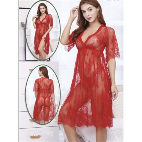 Jual Satu Set Lingerie Wanita Transparan Sleepwear Lingerie Sexy