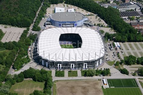 Hamburg Aus Der Vogelperspektive Stadion Imtech Arena Des Hamburger Hsv