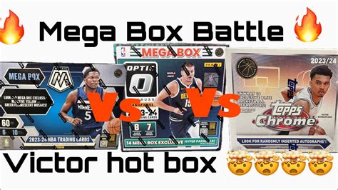 Insane Victor Hot Box Mega Box Battle Topps Chromes Vs Optic Vs