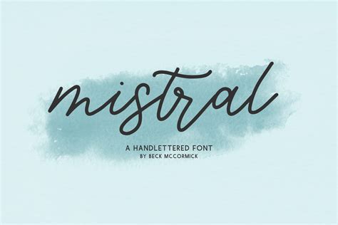 Mistral Script | Beck McCormick, Font Designer